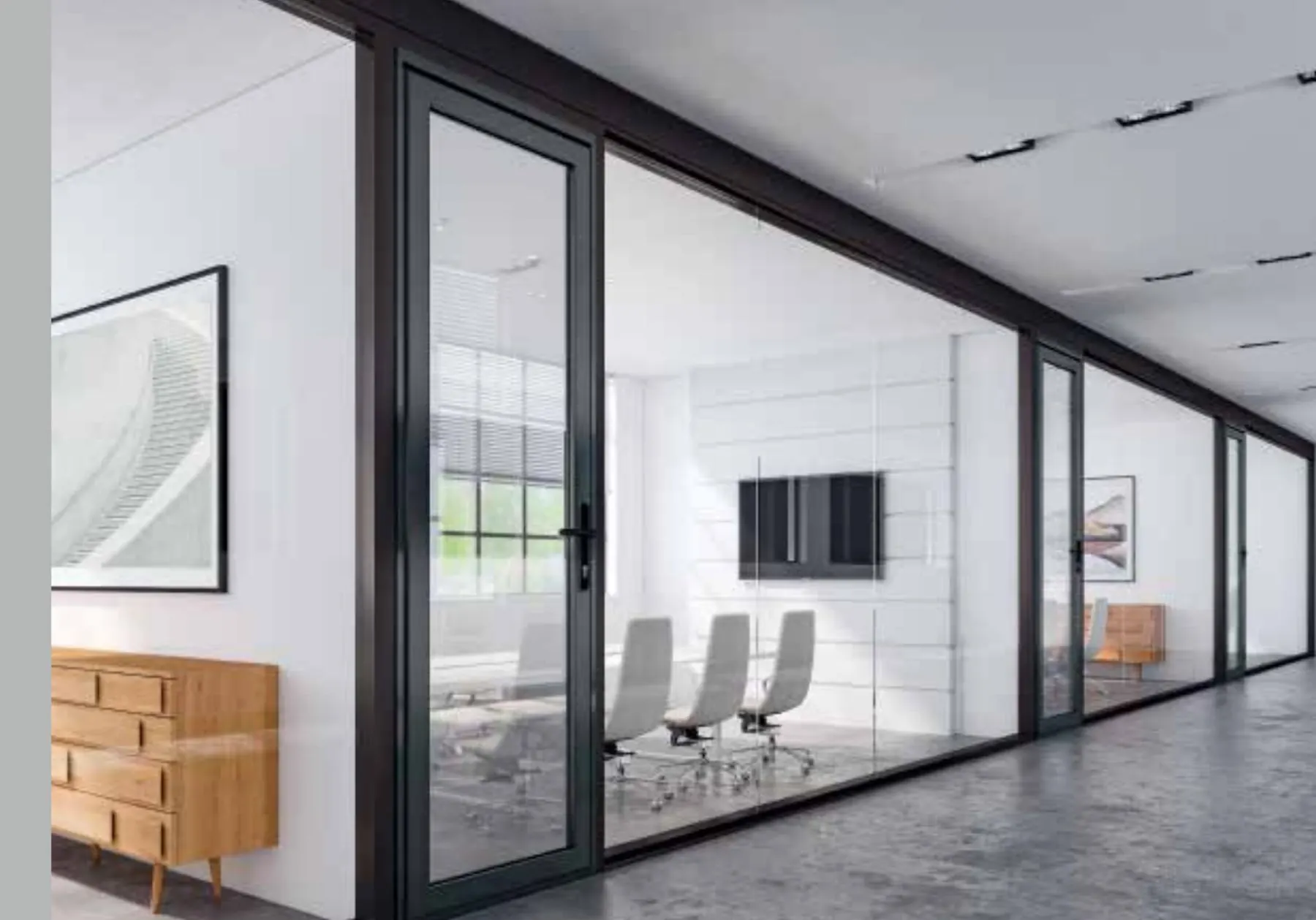 LE-RELAX 75 series heavy-duty hinged door