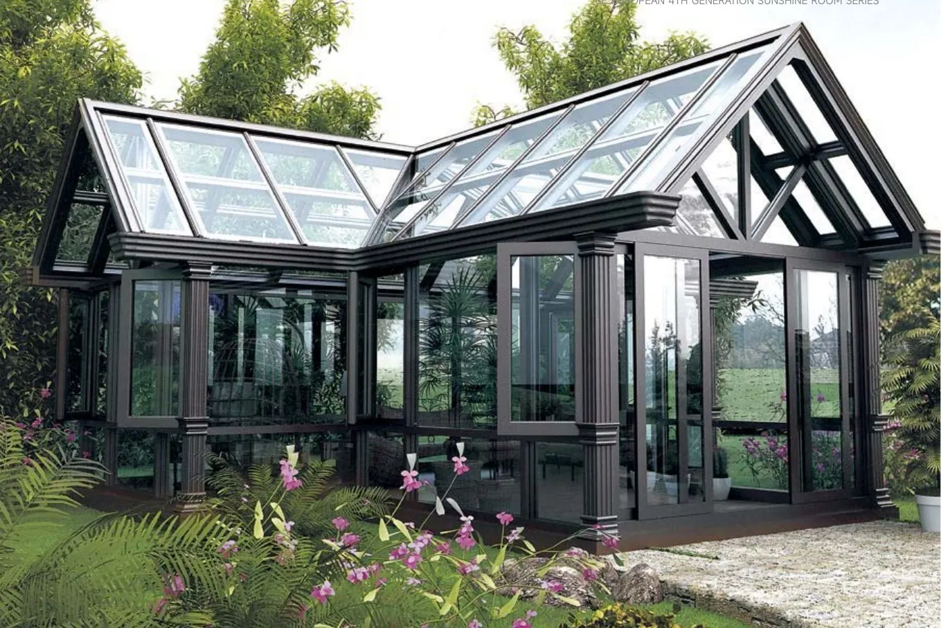 Glass sunroom
